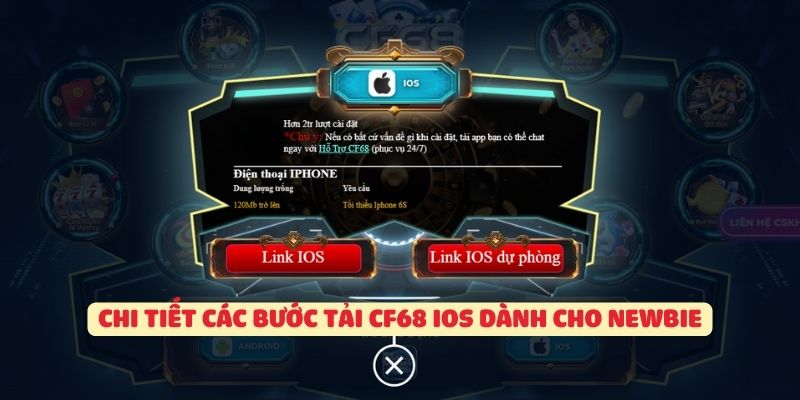 Chi tiết các bước tải CF68 iOS dành cho newbie