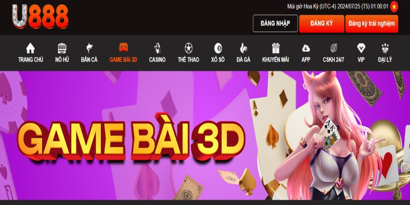 Giới thiệu sảnh game bài đổi thưởng nhà cái U888